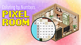 Coloring by Number: Pixel Rooms