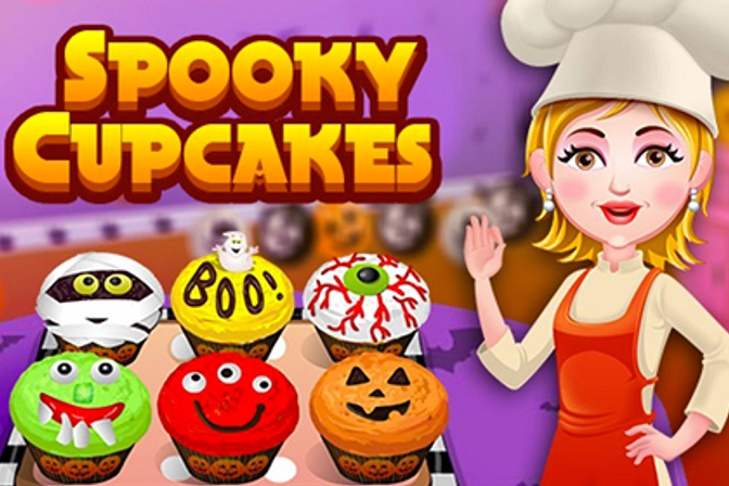 zuiden Overjas groef Spooky Cupcakes - Gratis Online Spel | FunnyGames